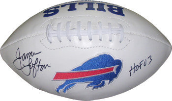 James Lofton Autographed Signed Buffalo Bills White Logo Football HOF 03 