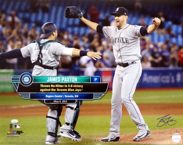 James Paxton Autographed 16X20 Photo Seattle Mariners No Hitter Mcs Holo #134411