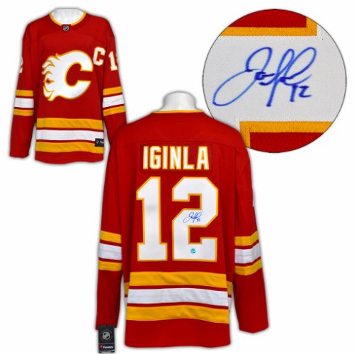 Jarome Iginla Autographed Signed Calgary Flames Fanatics Breakaway Jersey