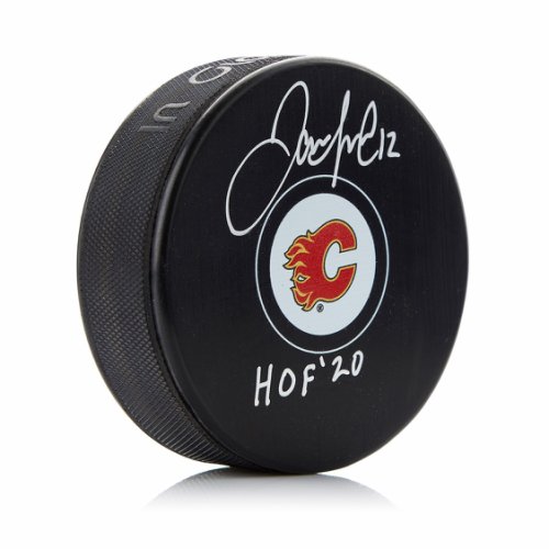 Jarome Iginla Autographed Signed Calgary Flames Hockey Puck with HOF Note