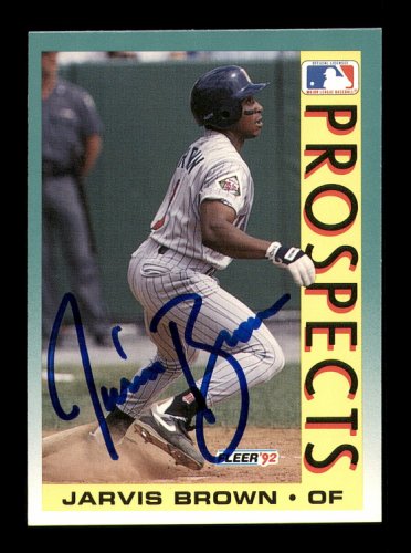 Jarvis Brown Autographed 1992 Fleer Rookie Card #669 Minnesota Twins #183566