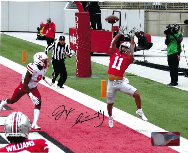 Jaxon Smith-Njigba Ohio State Buckeyes 8-2 8x10 Autographed Signed Photo - Certified Authentic 