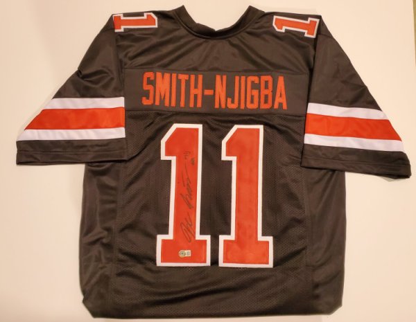 Jaxon Smith-Njigba Ohio State Buckeyes Autographed Signed Black Jersey - Beckett Authentic 