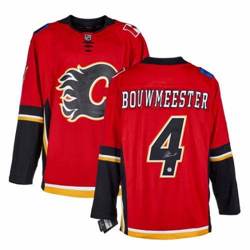 Jay Bouwmeester Autographed Signed Calgary Flames Black Logo Fanatics Breakaway Jersey
