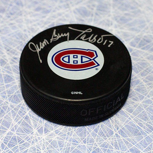 Jean-Guy Talbot Montreal Canadiens Autographed Signed Hockey Puck