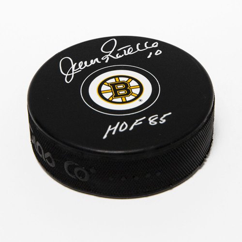 Jean Ratelle Autographed Signed Boston Bruins Hockey Puck with HOF Note