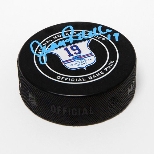Jean Ratelle Autographed Signed Rangers Retirement Night Game Puck