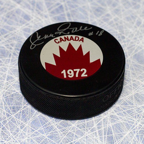 Jean Ratelle Team Canada Autographed Signed 1972 Summit Series Hockey Puck