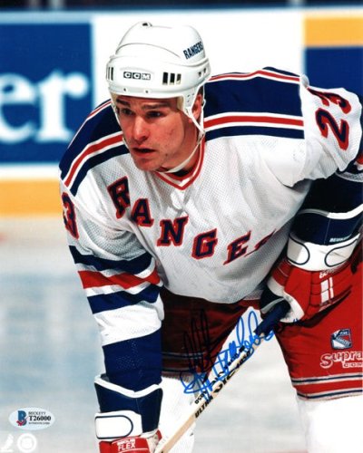 Jeff Beukeboom Autographed New York Rangers 8X10 Photo Beckett Authenticated