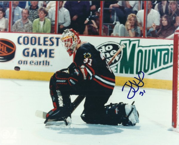 Jeff Hackett Autographed Signed 8X10 Chicago Blackhawks Photo - Autographs