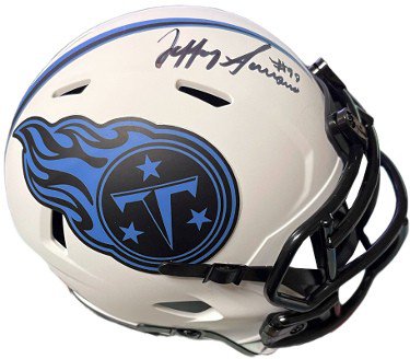 Jeffery Simmons Autographed Signed Tennessee Titans NFL Lunar Speed Mini Helmet #98 JSA Witnessed 