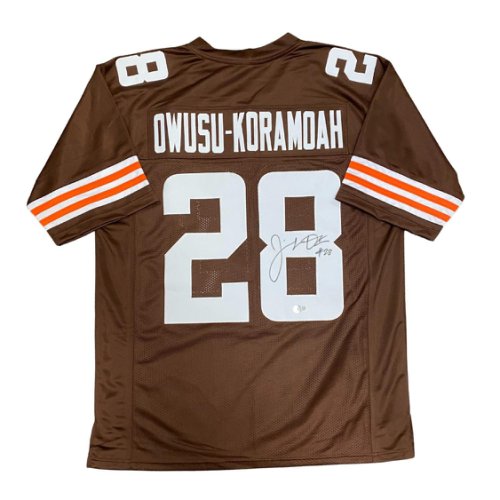Jeremiah Owusu-Koramoah Cleveland Browns Autographed Signed Brown Jersey - Beckett Authentic 