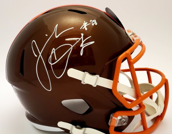 Jeremiah Owusu-Koramoah Cleveland Browns Autographed Signed Flash Replica Helmet - Beckett Authentic 
