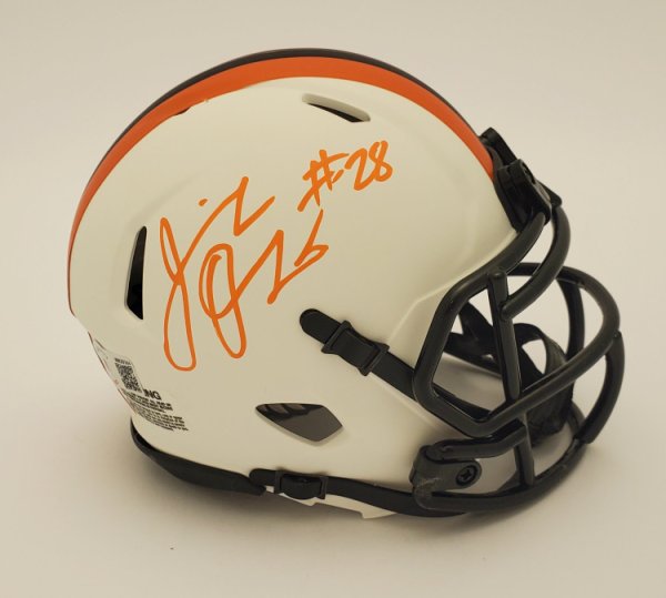 Jeremiah Owusu-Koramoah Cleveland Browns Autographed Signed Lunar Mini Helmet - Beckett Authentic 