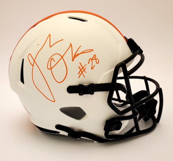 Jeremiah Owusu-Koramoah Cleveland Browns Autographed Signed Lunar Replica Helmet - Beckett Authentic 