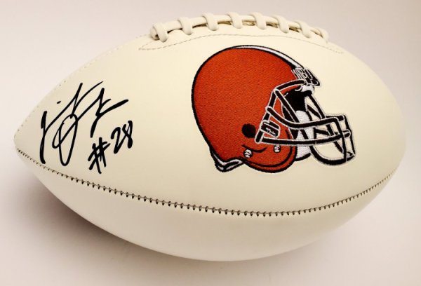 Jeremiah Owusu-Koramoah Cleveland Browns Autographed Signed White Panel Football - Beckett Authentic 