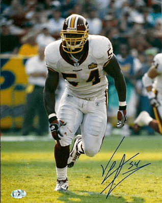 Jeremiah Trotter Autographed Signed Photo Washington Redskins - Autographs 