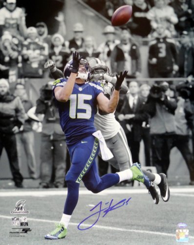 Jermaine Kearse Autographed Signed 16X20 Photo Seattle Seahawks Nfc Championship Spotlight Mcs Holo #106302 