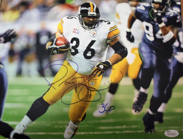 Jerome Bettis Autographed Signed Pittsburgh Steelers 11X14 Photo With JSA COA - Autographs