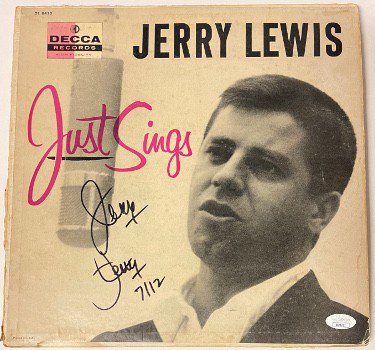 Jerry Lewis / Stella Stevens signed Nutty Professor 16x20 Canvas photo PSA  COA