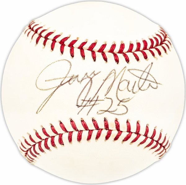 Jerry Martin Autographed Signed Official Nl Baseball Philadelphia Phillies, Chicago Cubs Beckett Beckett Qr #Bm25797 