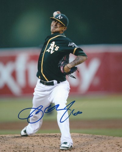 Jesse Chavez Autographed Signed 8X10 Oakland A's Photo - Autographs