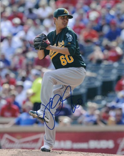 Jesse Chavez Autographed Signed 8X10 Oakland A's Photo - Autographs