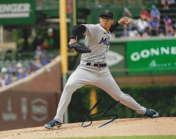 Jesus Luzardo Autographed Signed 8X10 Miami Marlins Photo - Autographs