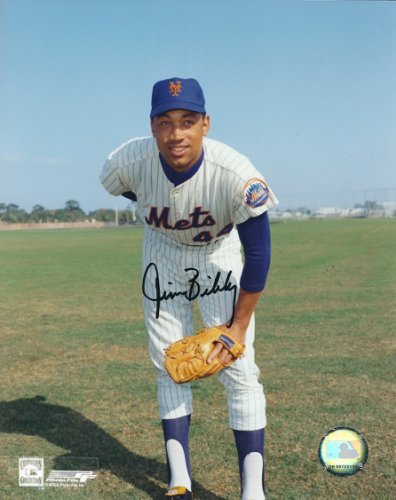 Jim Bibby Autographed Signed 8X10 New York Mets Photo - Autographs