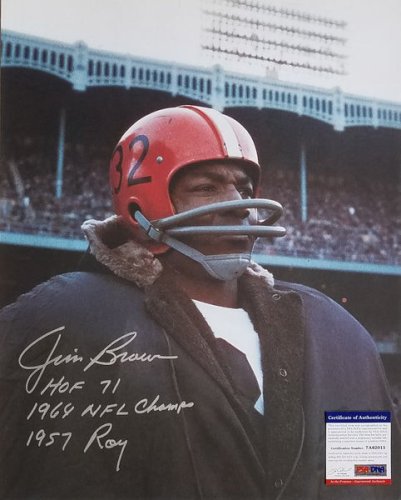 Jim Brown Autographed Signed Cleveland Browns 16X20 Photo Beckett Authenticated PSA/DNA 