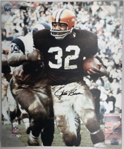 Jersey for the Cleveland Browns worn and signed by Jim Brown