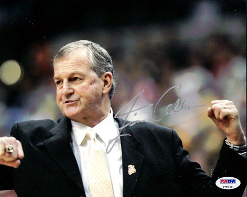 Jim Calhoun Autographed 8X10 Photo Uconn Huskies PSA/DNA