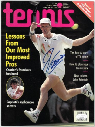 Jim Courier Autographed Signed Tennis Full Magazine January 1992- JSA #EE63335 (no label) 