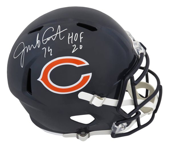 Jim Covert Autographed Signed Chicago Bears Riddell Full Size Speed Replica Helmet w/HOF'20 