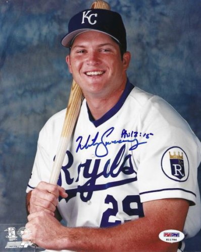 Jim Eisenreich Autographed Signed 8X10 Kansas City Royals Photo PSA/DNA - Autographs