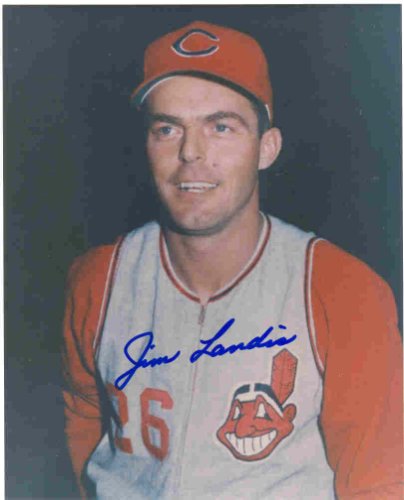 Jim Landis Autographed Signed 8X10 Cleveland Indians Photo - Autographs