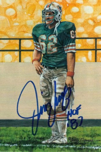 Jim Langer Autographed Signed Goal Line Art Card - Autographs