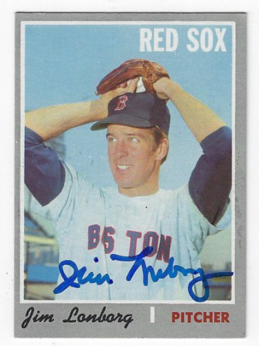Jim Lonborg Autographed Signed Boston Red Sox 1970 Topps Card - Autographs
