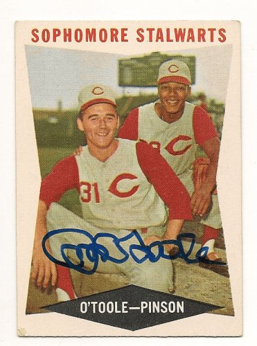 Jim O'toole Autographed Signed Jim O'toole 1960 Topps Card - Autographs