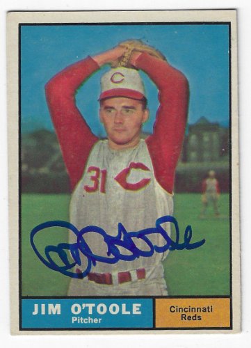 Jim O'toole Autographed Signed Jim O'toole 1961 Topps Card - Autographs