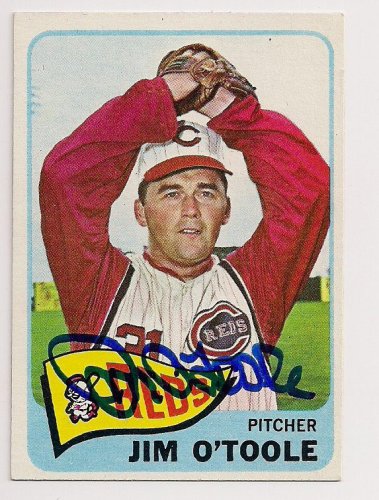 Jim O'toole Autographed Signed Jim O'toole 1965 Topps Card - Autographs