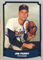 Jim Perry Autographed Signed 1988 Pacific Legends Card - Autographs