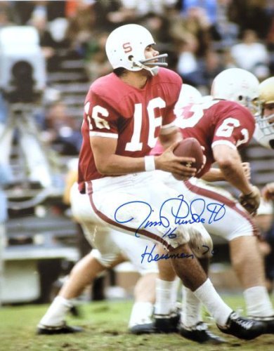 Jim Plunkett Autographed Signed 16X20 Stanford University Photo - Autographs