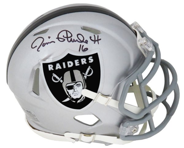 Jim Plunkett Autographed Signed Raiders Riddell Speed Mini Helmet 