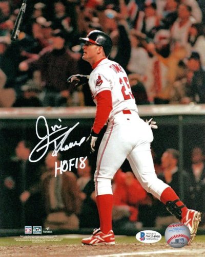 Jim thome autographed sales bat