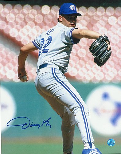 Jimmy Key autographed baseball card (Baltimore Orioles) 1997