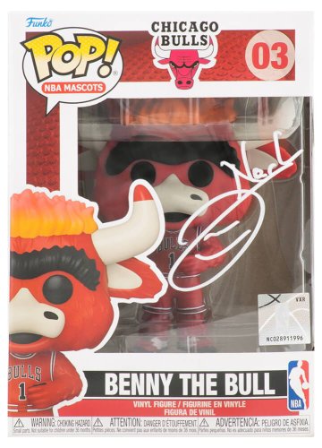 Joakim Noah Autographed Signed Chicago Bulls Benny The Bull Mascot Funko Pop Doll #3 
