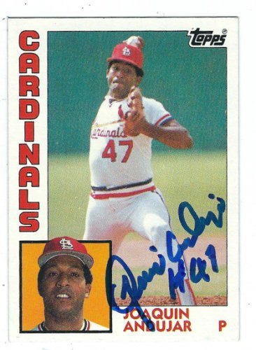 Joaquin Andujar Autographed Signed Cardinals 1984 Topps Card - Autographs