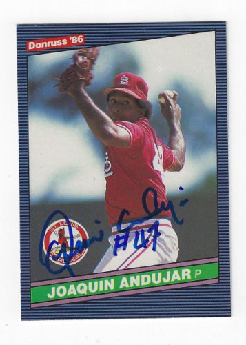 Joaquin Andujar Autographed Signed St. Louis Cardinals 1986 Donruss Card - Autographs