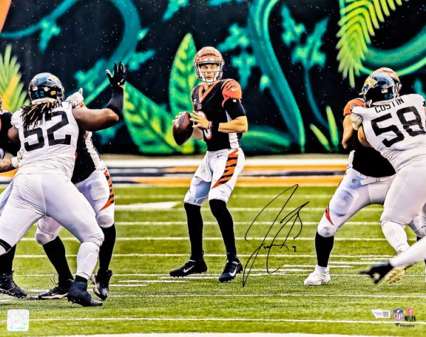 Joe Burrow Autographed Signed 16X20 Photo Cincinnati Bengals Fanatics Holo #215329 